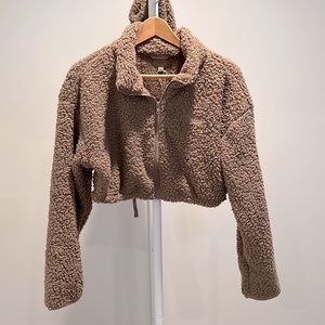 SKIMS SET Teddy Crop Jacket & Teddy Jogger